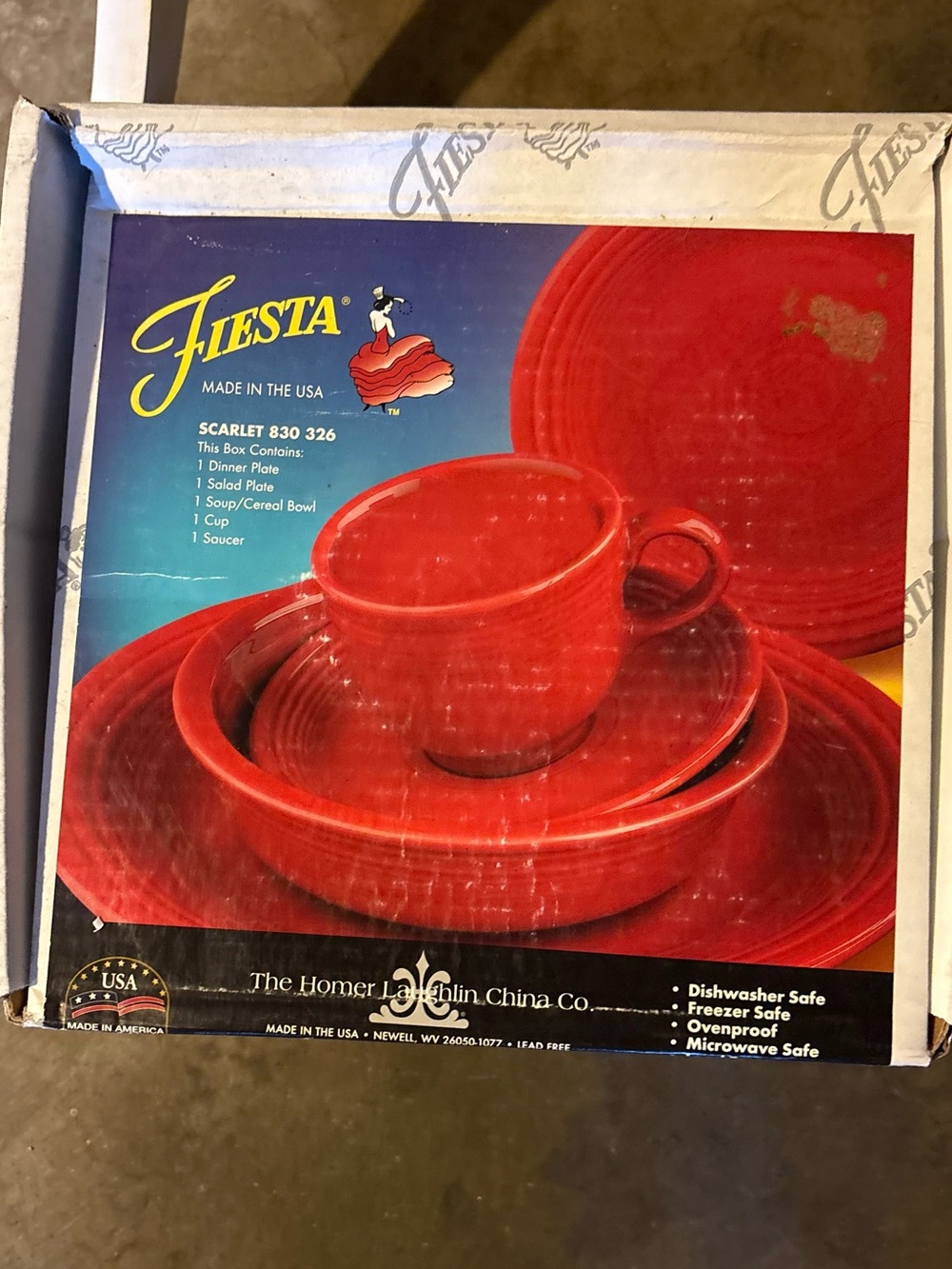 Fiesta Scarlet Red Dinnerware Set